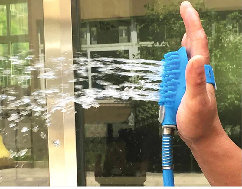 Pet Dog Bath Head Puppy Grooming Washing Sprayer Extra Long Tube Massage Shower Tool Large Dog Cleaning Brush Pet Supplies