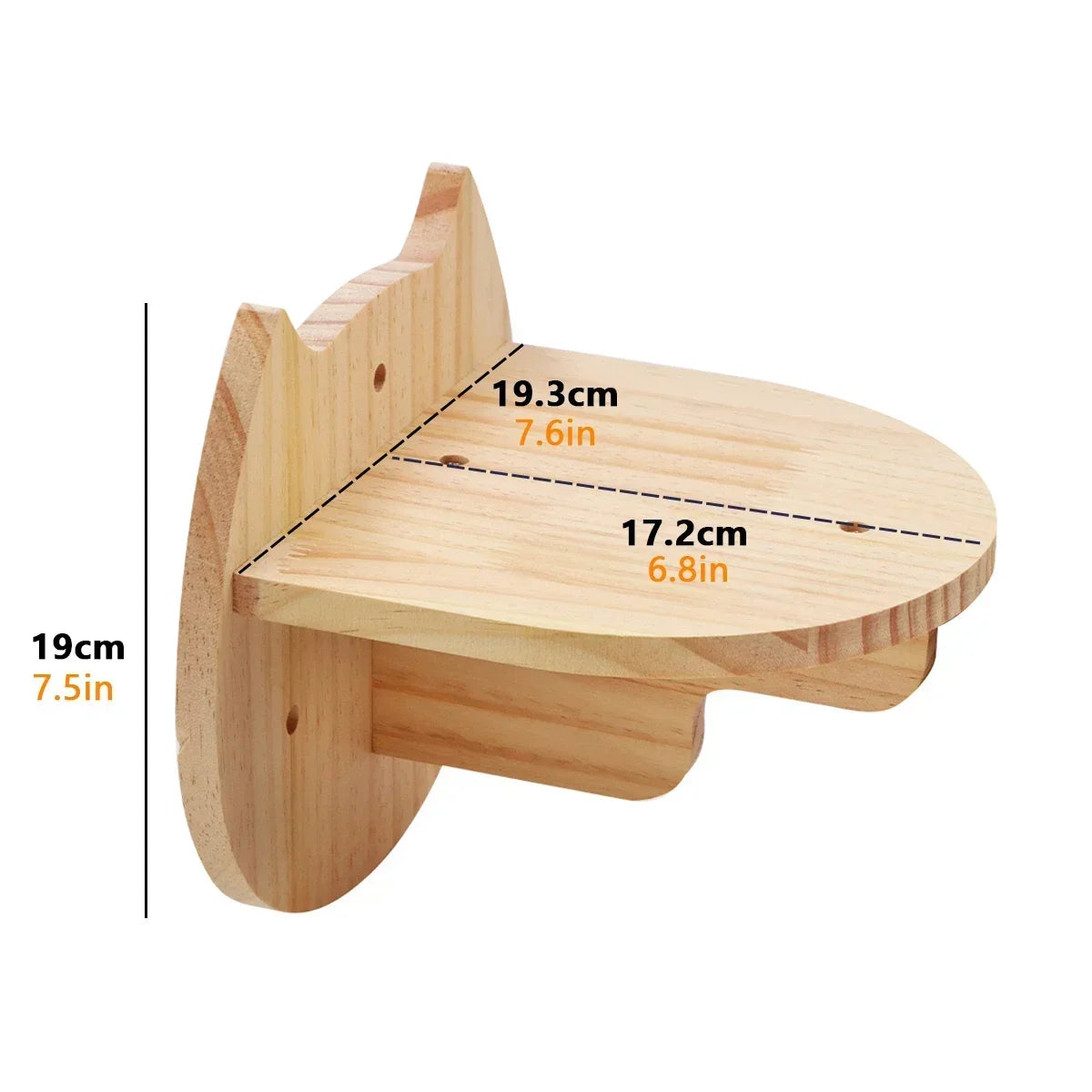 Cat Climbing Shelf Wall Cat Furniture Wooden Tree Tower Scratching Post Hiding House Nest Hanging Hammock Ladder Indoor Cats Gym