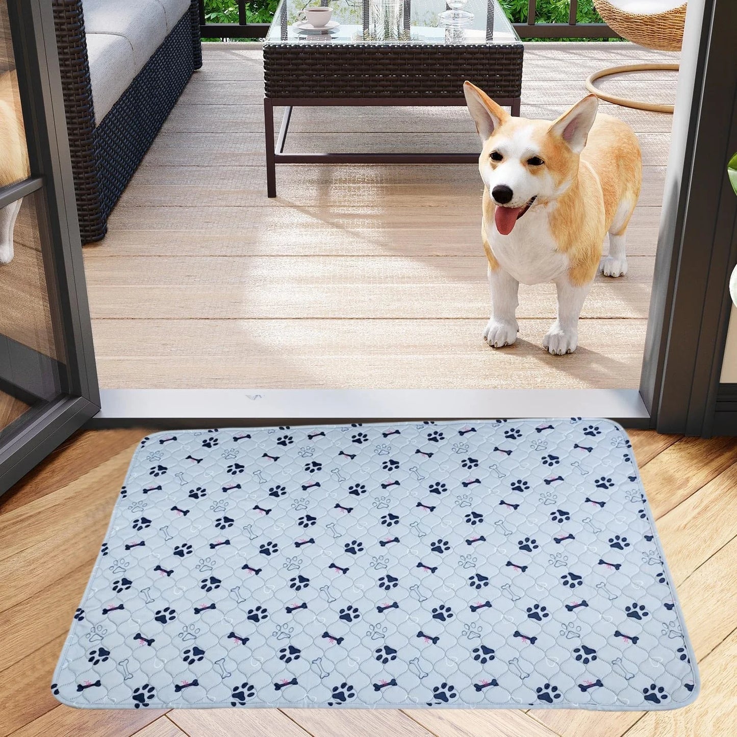 Washable Dog Urine Pad Reusable Anti Slip Pet Pee Pads Puppy Training Mat Pets Dog Cage Protective Pad  winter