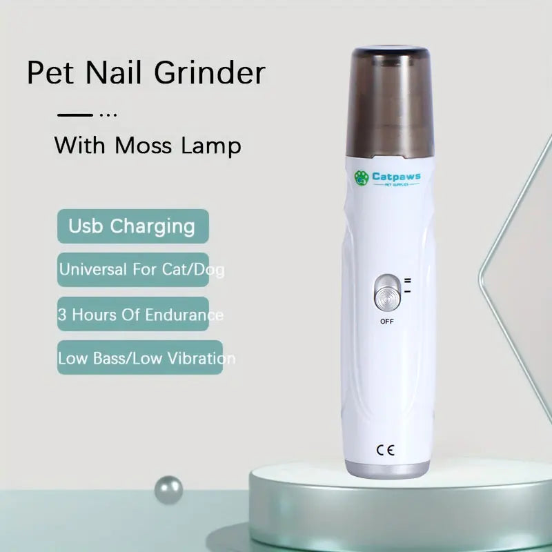 Dog Nail Grinder USB Rechargeable Electric Pet Claw Grinder & Trimmer Painless Lime For Dog Pets Nail File гриндер для собак