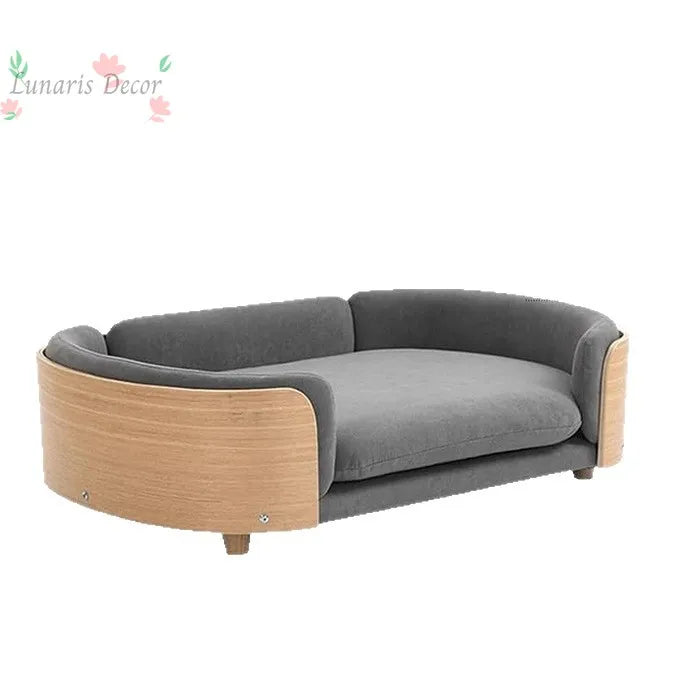 Spot Wooden Simple Cat Nest Solid Wood Cat Rest Bed Play Toys Wooden Sofa Bed Cat Nest Kennel