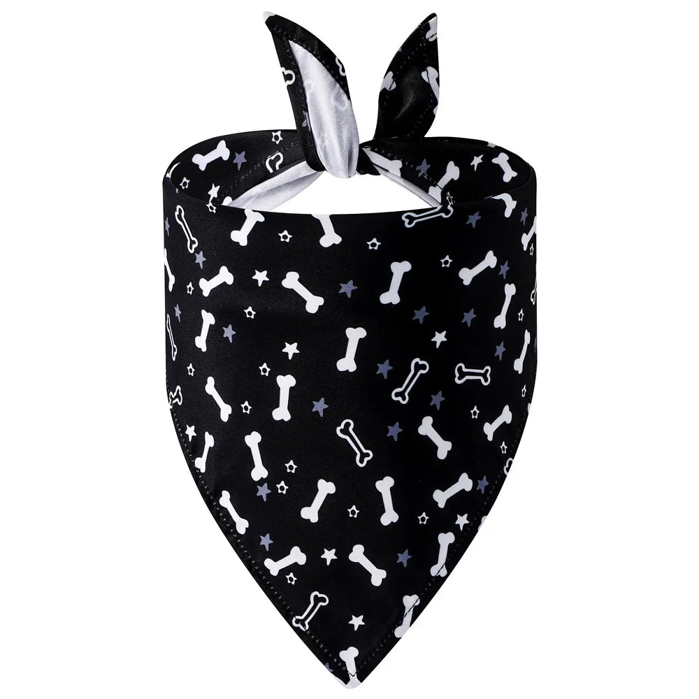 Sucado Dog Bandana Fruit Floral Spring Washable Soft Doggy Scarf Kerchief Summer Adjustable for Small Medium Large Dogs Pets
