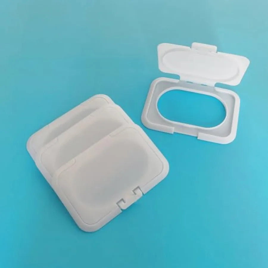5 Pack Baby Wipes Flip Lid Reusable Adhesive Sticky Dispenser Cover Non-Drying Cap for Child Water Wipe Packs Bag Package Porta