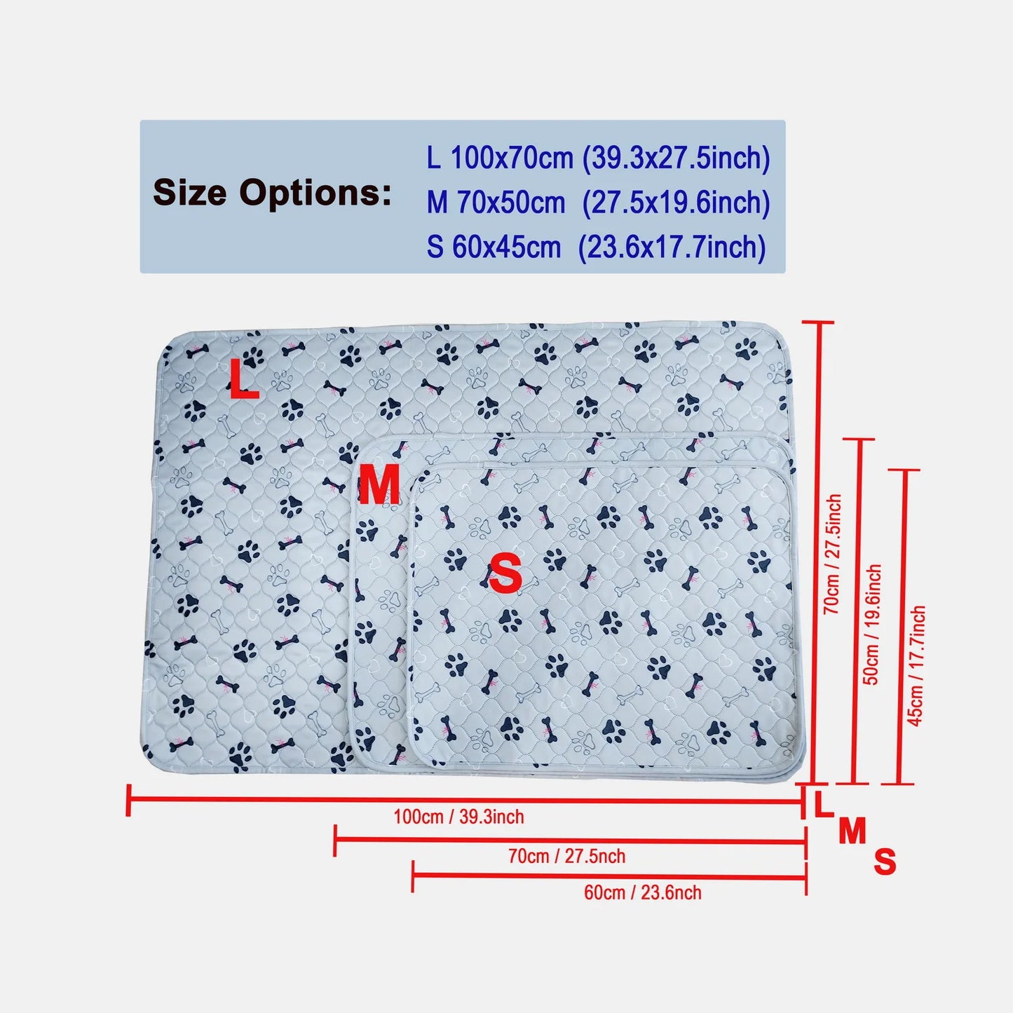 Washable Dog Urine Pad Reusable Anti Slip Pet Pee Pads Puppy Training Mat Pets Dog Cage Protective Pad  winter