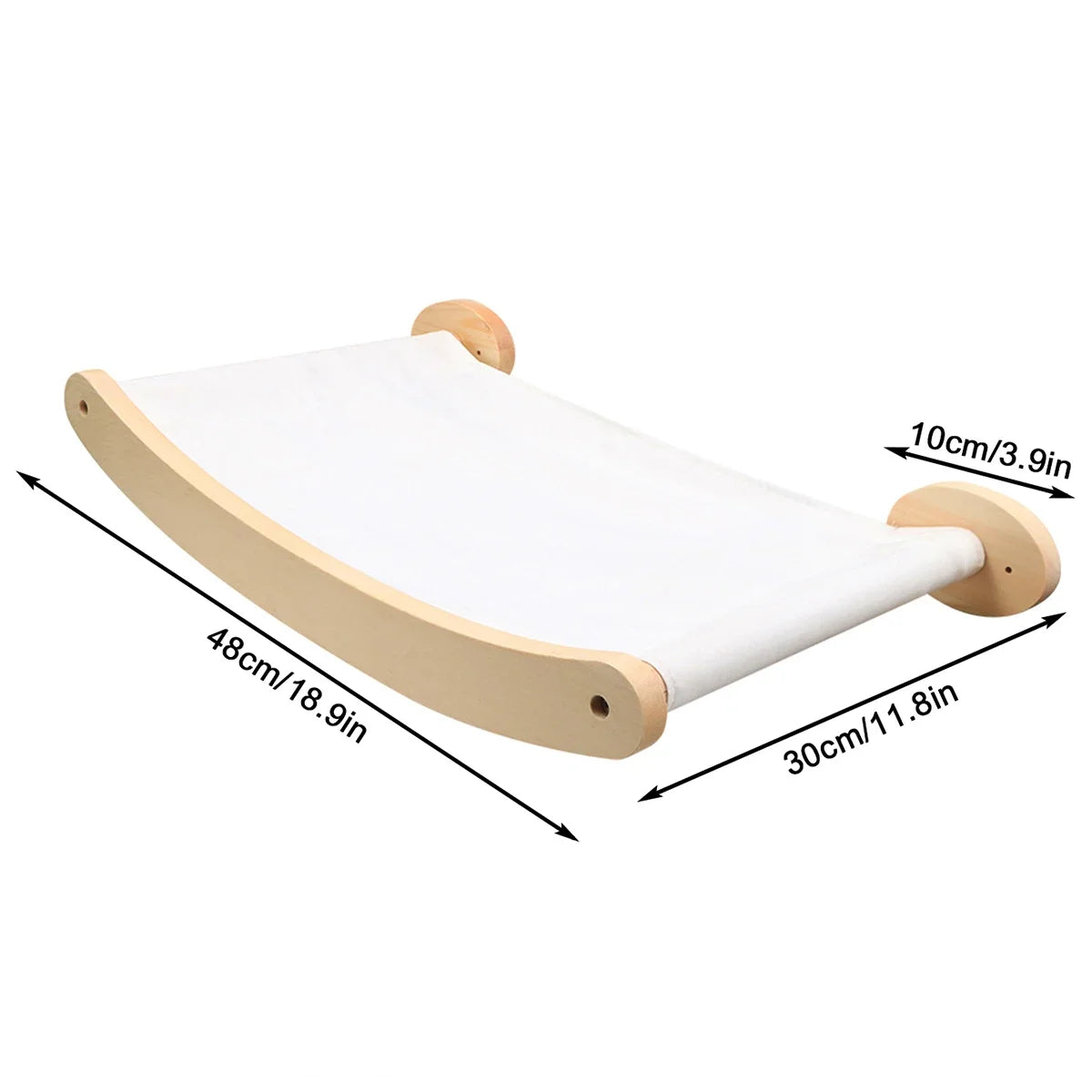 Wall-Mounted Cat Climbing Rope Wooden Cat Tree Hammock Step Ladder Natural Sisal Cat Scratching Post Indoor Wall Cat Furniture