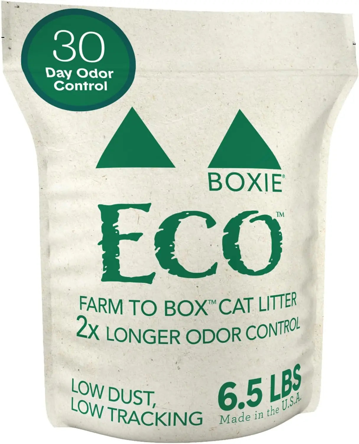 Clumping Cat Litter 6.5lb Plant-Based with 30 Day Odor Control and Dust Free for Easy Scoop