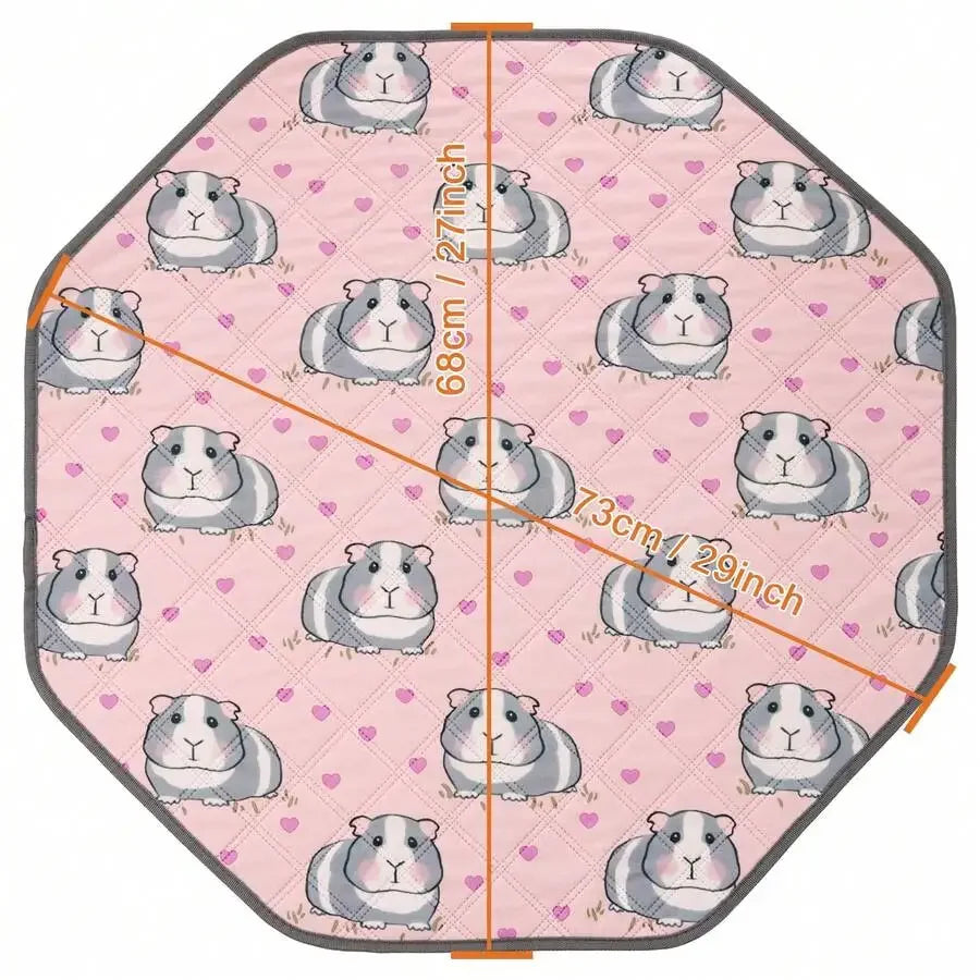 Washable Octagon Dog Pee Pads, Reusable Cat Sleep Game Mat, Fits 29" Octagon Fence, Dog Play Pen Pad, Absorbent & Leakproof Pet