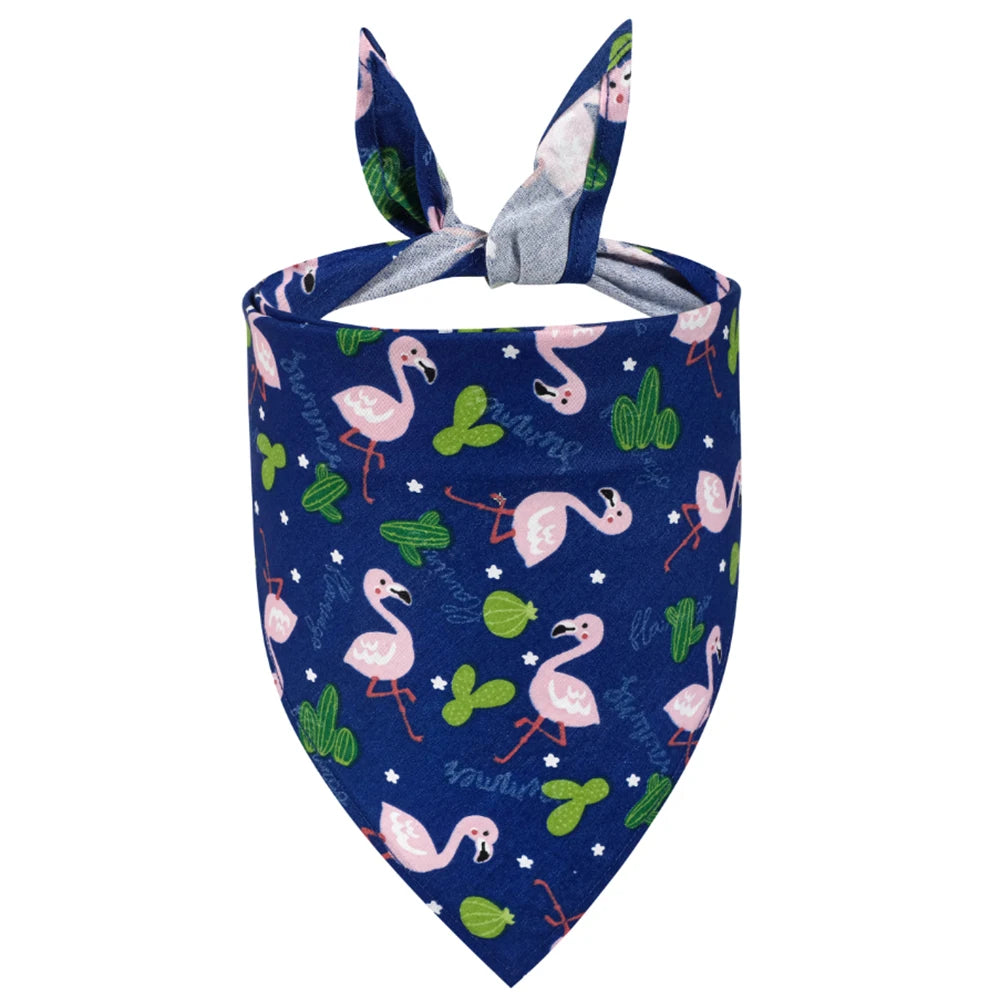 Sucado Dog Bandana Fruit Floral Spring Washable Soft Doggy Scarf Kerchief Summer Adjustable for Small Medium Large Dogs Pets