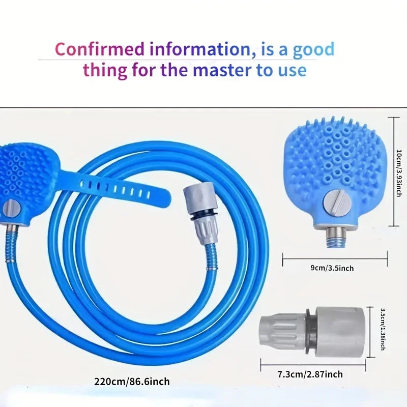 Pet Dog Bath Head Puppy Grooming Washing Sprayer Extra Long Tube Massage Shower Tool Large Dog Cleaning Brush Pet Supplies dog shampoo dog pool dog bath hunde zubehör dog shampoo bañera para perros