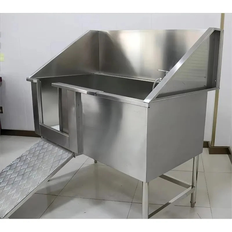 Stainless Steel Dog Grooming Bath Tub Custom Size Dog Washing Dog Grooming Bath Tub Stainless Steel Bathtub