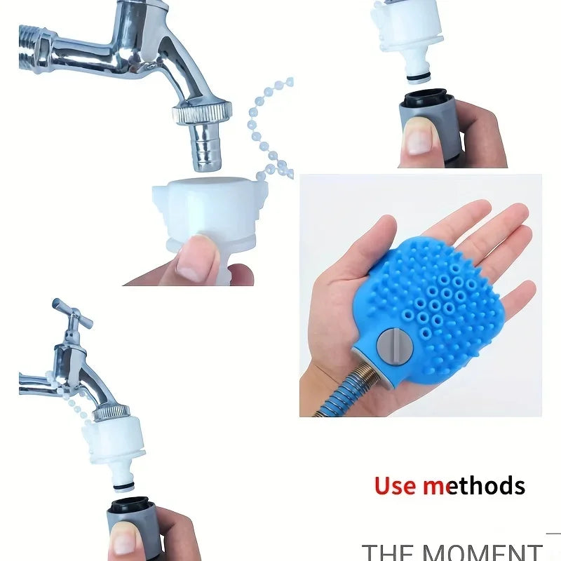Pet Dog Bath Head Puppy Grooming Washing Sprayer Extra Long Tube Massage Shower Tool Large Dog Cleaning Brush Pet Supplies dog shampoo dog pool dog bath hunde zubehör dog shampoo bañera para perros