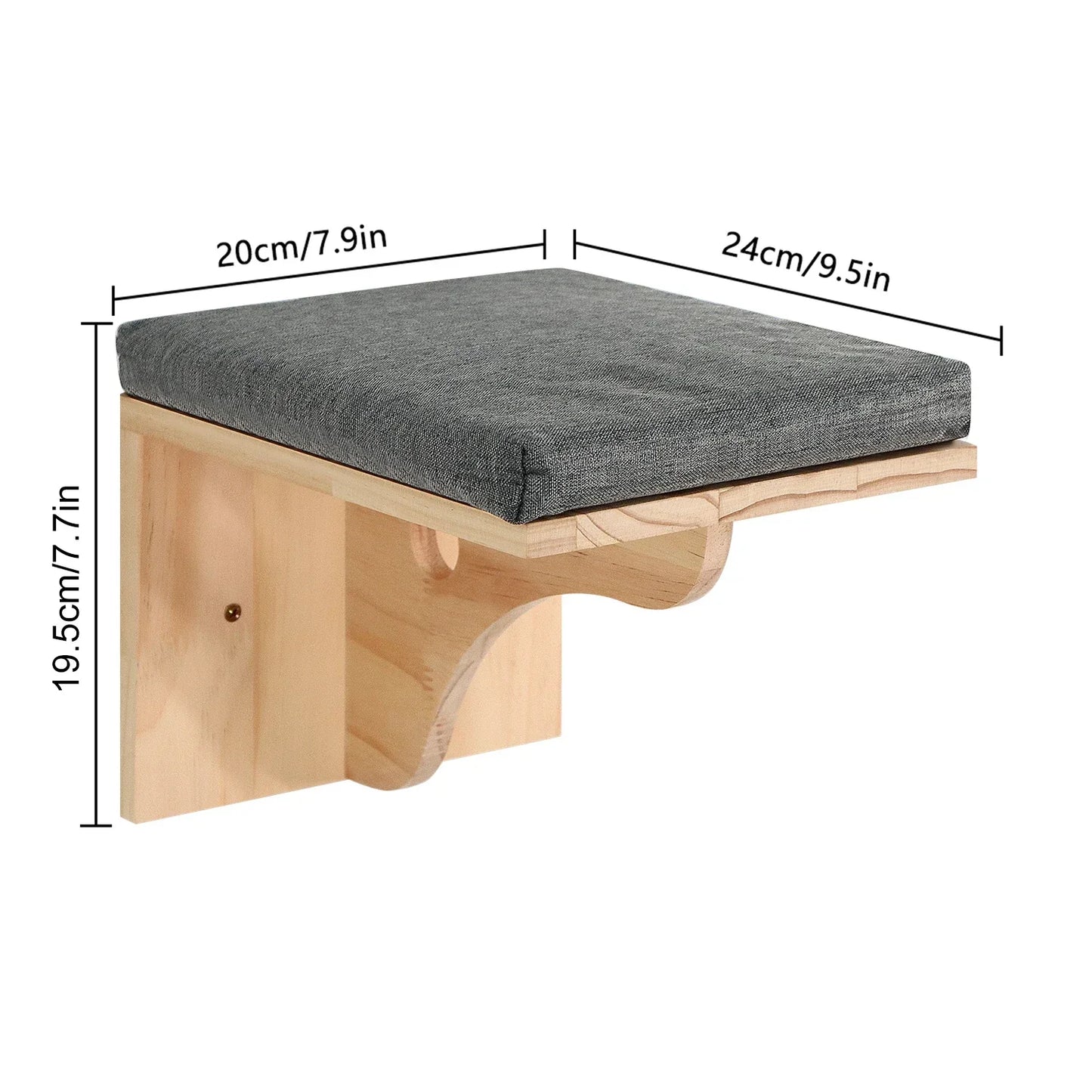 Cat Wall Shelves Climbing Systems Large Cat Furniture Shelf Set Wall Hanging Mounted Hammock Sisal Scratching Perch Bed Ladder