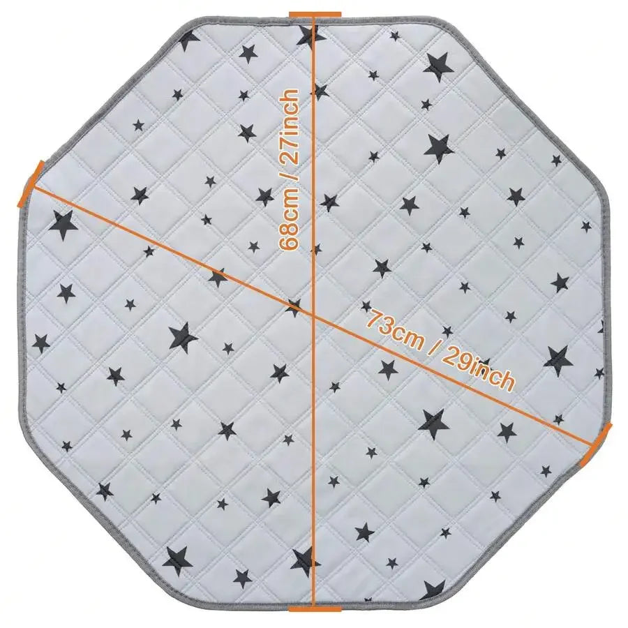 Washable Octagon Dog Pee Pads, Reusable Cat Sleep Game Mat, Fits 29" Octagon Fence, Dog Play Pen Pad, Absorbent & Leakproof Pet