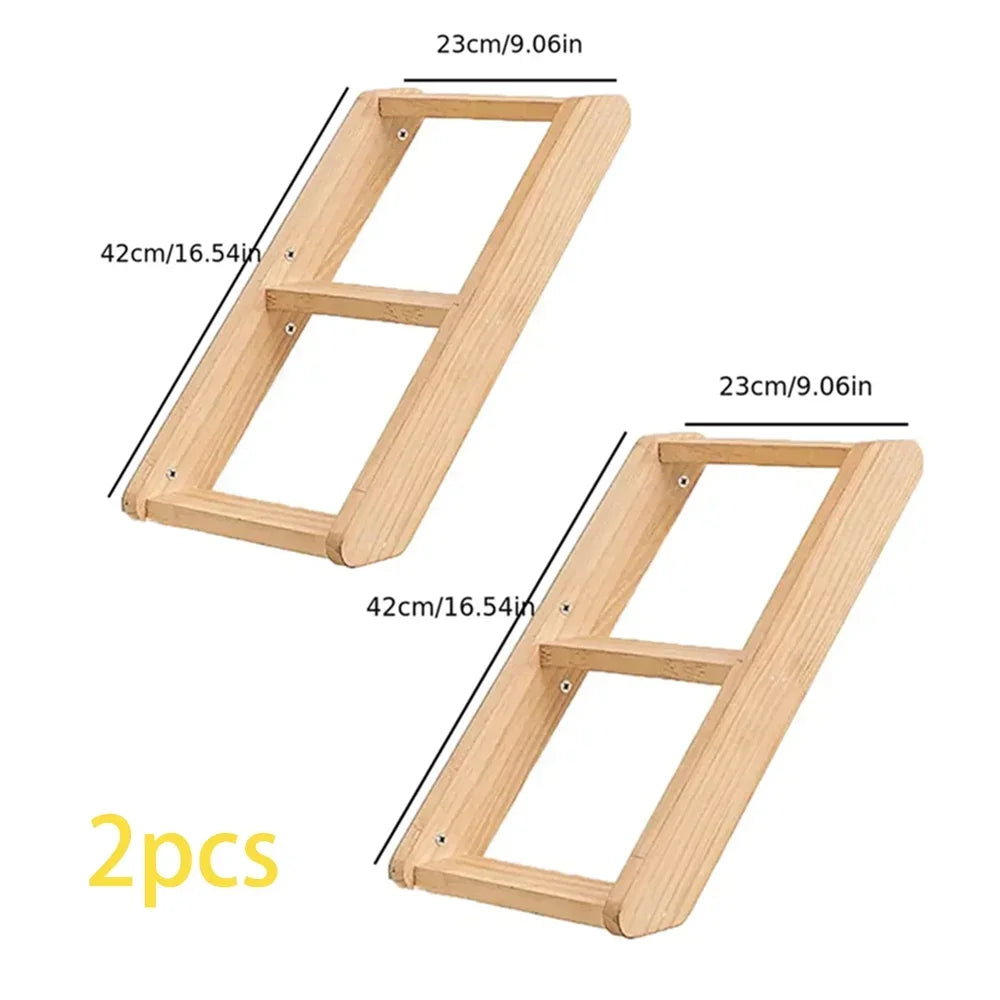 Cat Wall Shelves Climbing Systems Large Cat Furniture Shelf Set Wall Hanging Mounted Hammock Sisal Scratching Perch Bed Ladder