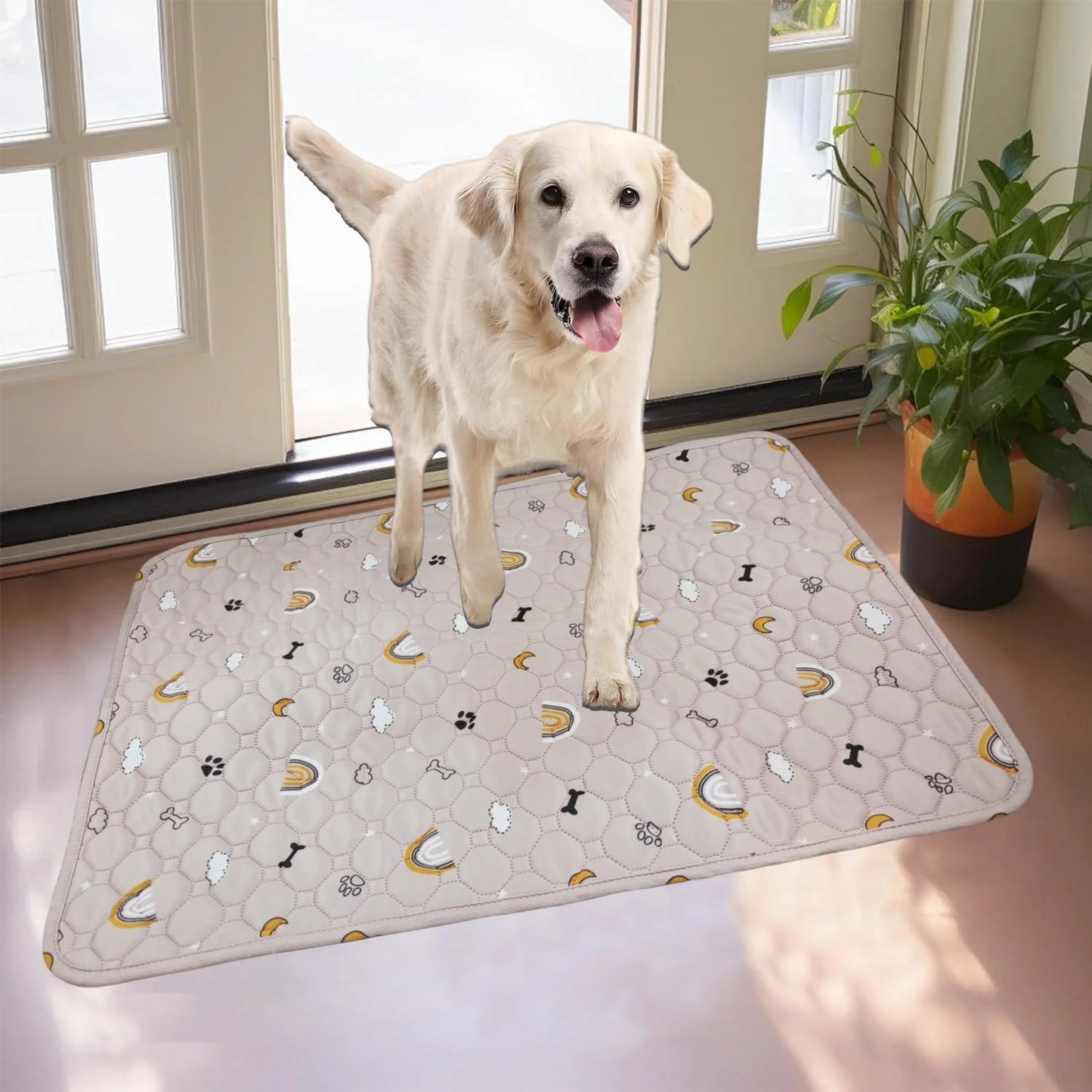 Washable Dog Urine Pad Reusable Anti Slip Pet Pee Pads Puppy Training Mat Pets Dog Cage Protective Pad  winter