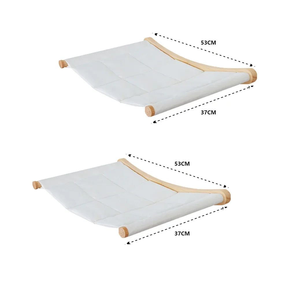 Cat Wall Shelves Climbing Systems Large Cat Furniture Shelf Set Wall Hanging Mounted Hammock Sisal Scratching Perch Bed Ladder