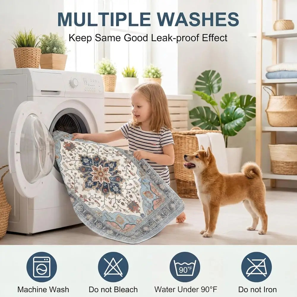 Washable Pee Pads for Dogs, Great Urine Absorbent Reusable Puppy Training Pads, Waterproo, Leak-Proo & Non-Slip Potty Pads for W