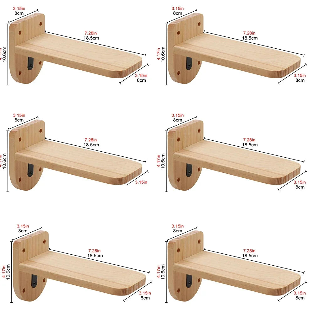 Cat Wall Shelves Climbing Systems Large Cat Furniture Shelf Set Wall Hanging Mounted Hammock Sisal Scratching Perch Bed Ladder