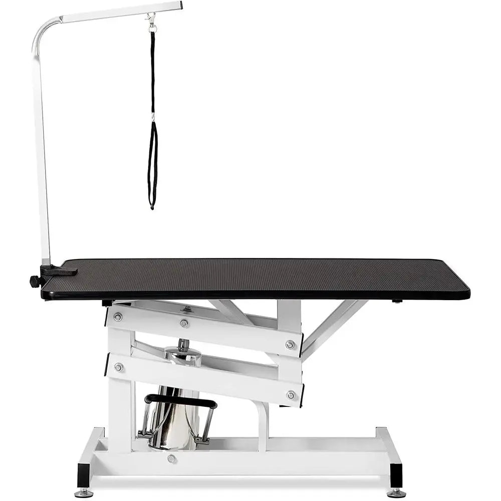 Hydraulic Dog Grooming Table Heavy Duty or Small/Medium/Large Dogs, Pet Grooming Table with Adjustable OverArm and Noose, Height