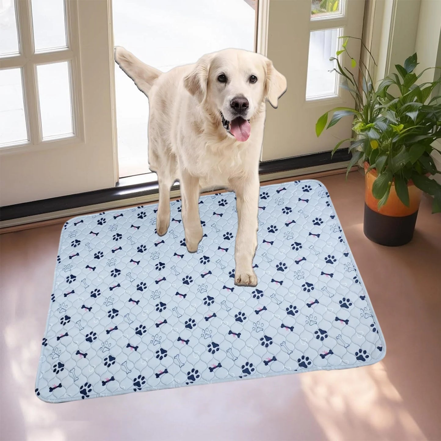 Washable Dog Urine Pad Reusable Anti Slip Pet Pee Pads Puppy Training Mat Pets Dog Cage Protective Pad  winter