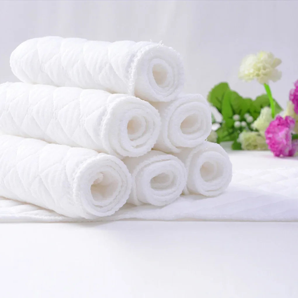 10pcs Cotton Diapers Children Washable Reusable Baby Diaper Pad Folding Kids Changing Pads Accessories