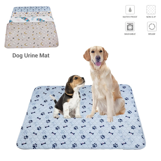 Washable Dog Urine Pad Reusable Anti Slip Pet Pee Pads Puppy Training Mat Pets Dog Cage Protective Pad  winter