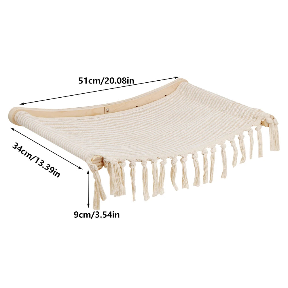 Wall Mounted Cat Climbing Shelf Steps Wall Furniture Stairway With Sisal Rope Scratching Post Tree for Cats Kitten Sleeping