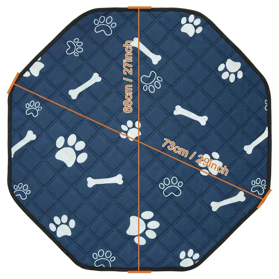Washable Octagon Dog Pee Pads, Reusable Cat Sleep Game Mat, Fits 29" Octagon Fence, Dog Play Pen Pad, Absorbent & Leakproof Pet