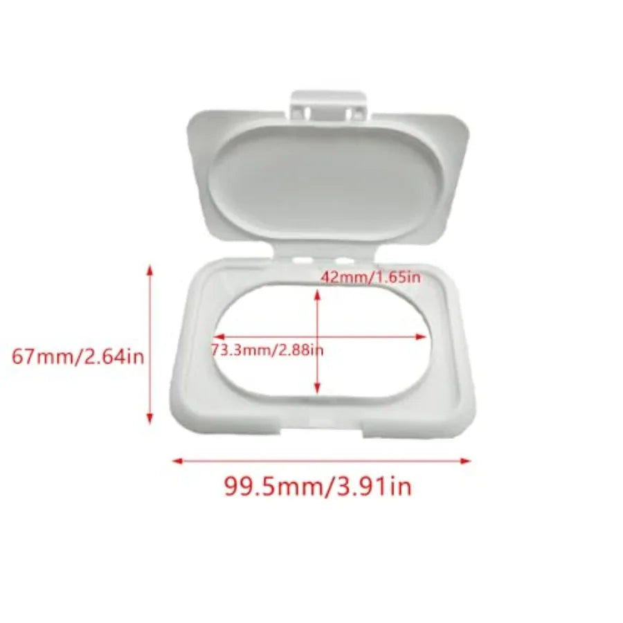 5 Pack Baby Wipes Flip Lid Reusable Adhesive Sticky Dispenser Cover Non-Drying Cap for Child Water Wipe Packs Bag Package Porta
