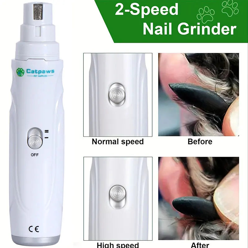 Dog Nail Grinder USB Rechargeable Electric Pet Claw Grinder & Trimmer Painless Lime For Dog Pets Nail File гриндер для собак
